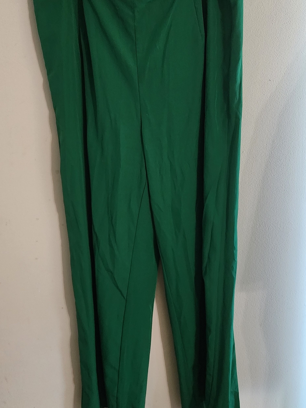 Shein Curve Emerald Green High Waist Wide Leg‎ Pull-On Pants Sz 1XL